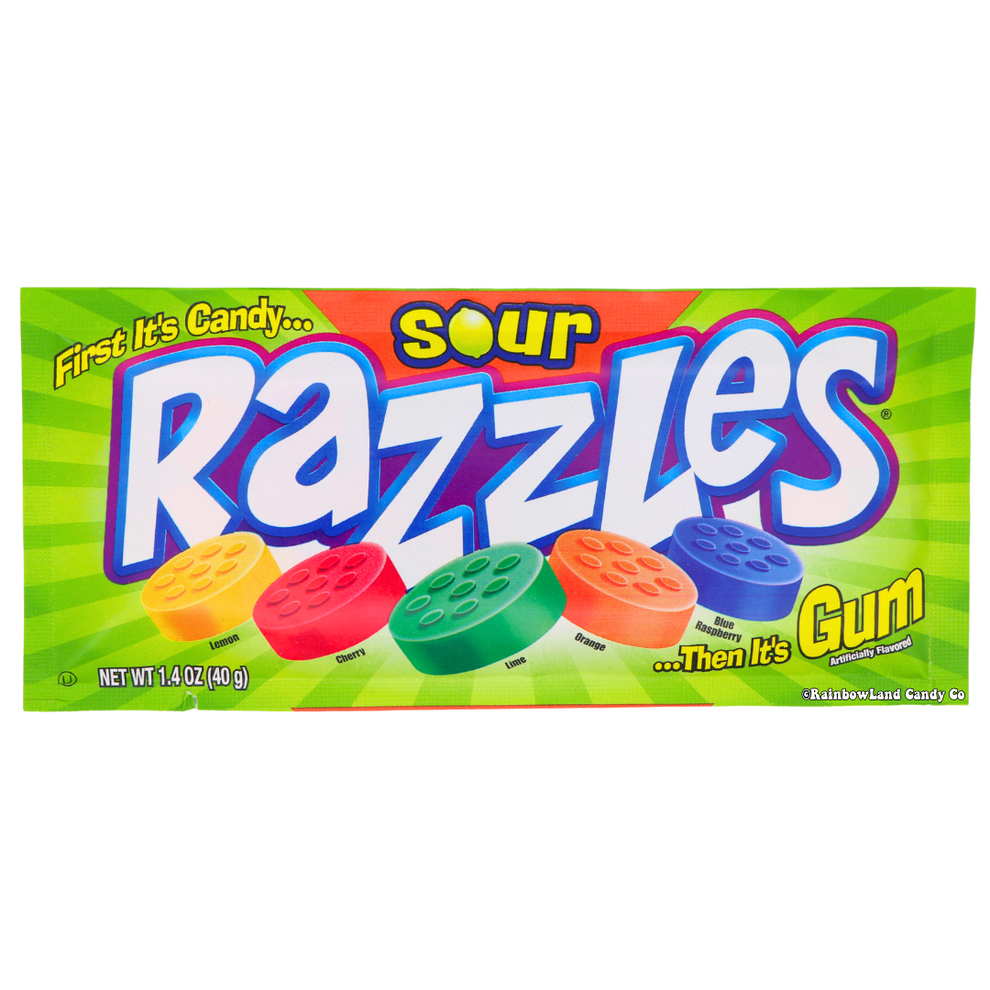 Razzles Nostalgic Candy - Sour Twist of Classic Flavor – RainbowLand ...