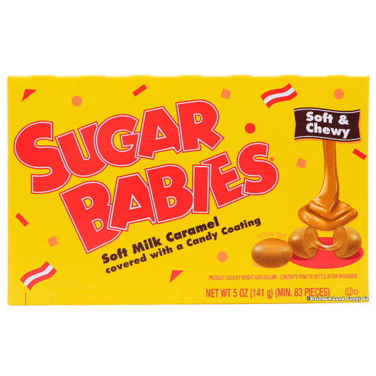 Sugar Babies Theater Box, soft chewy milk caramel candy, 5 oz.