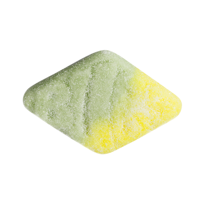 Bubs Sour Foam Rombs candy from Sweden, tutti frutti flavor, 6.8 oz bag.