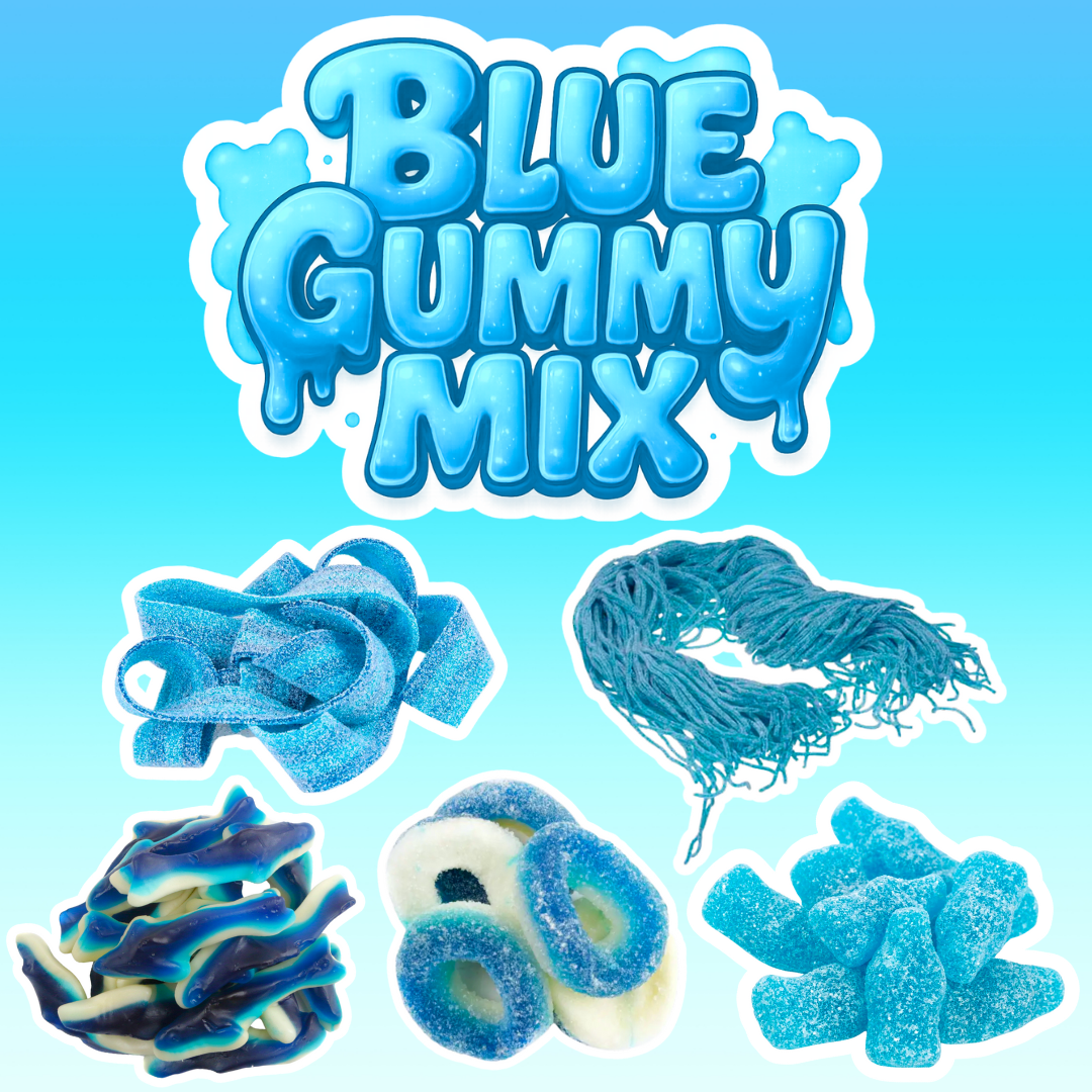 Mix of the Live! - Blue Gummy Mix (10 oz) - 5 Different Candies!