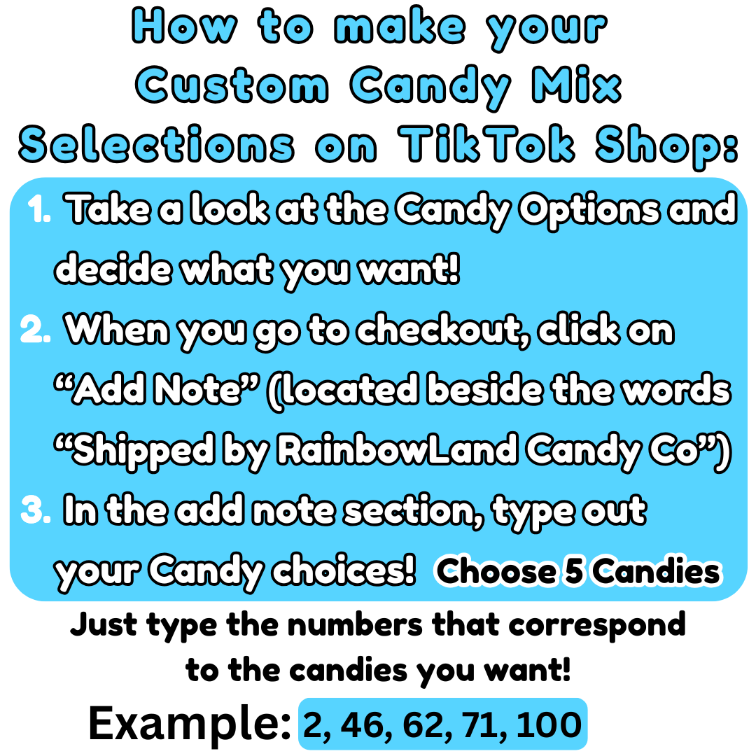 Custom Candy Mix (10 oz) - Pick and Mix - Build your own Candy Bag - 5 Different Candies!