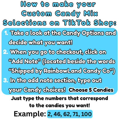 Custom Candy Mix (10 oz) - Pick and Mix - Build your own Candy Bag - 5 Different Candies!