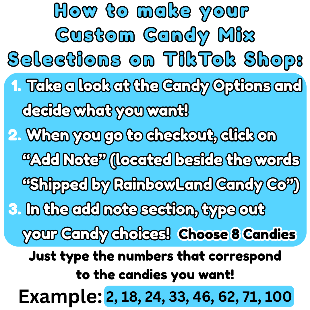Custom Candy Mix (16 oz) - 1 lb Pick and Mix - Build your own Candy Bag - 8 Different Candies!