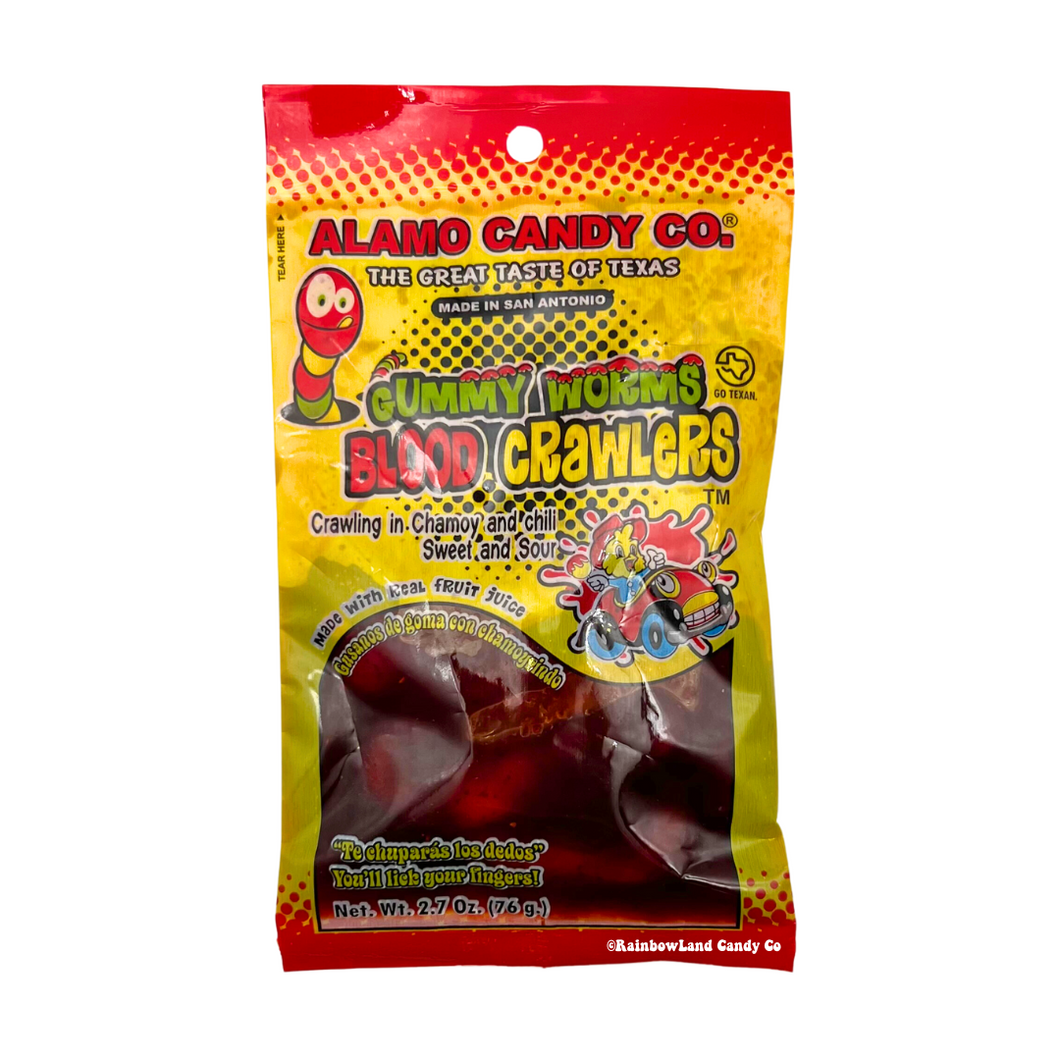 Gummy Worms in Chamoy