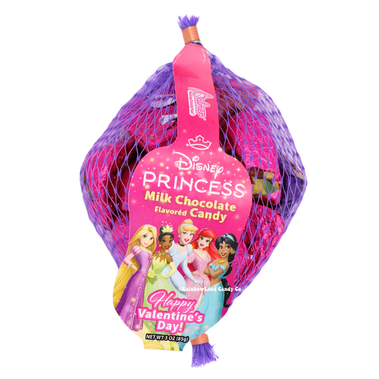 Disney Princess Chocolate Hearts in Mesh Bag