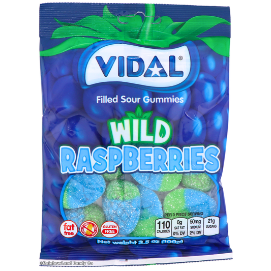 Gummy Sour Wild Blue Raspberries