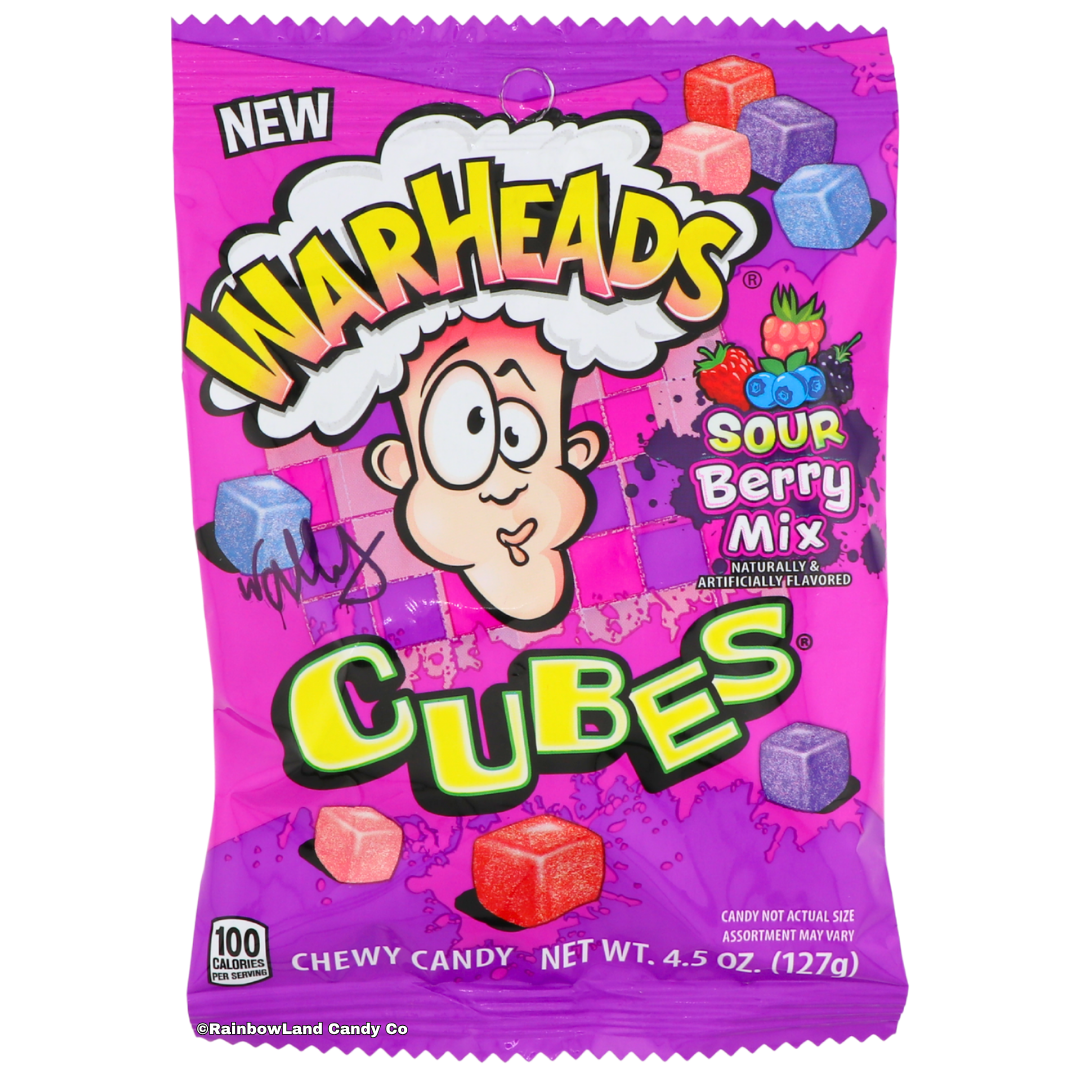 WarHeads Cubes - Sour Berry Mix (Best By Date: 10/31/25)