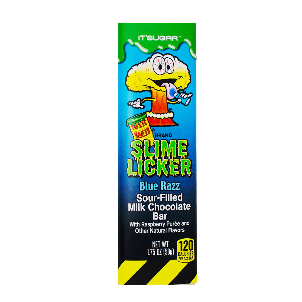 Slime Licker Milk Chocolate Bar - Blue Razz