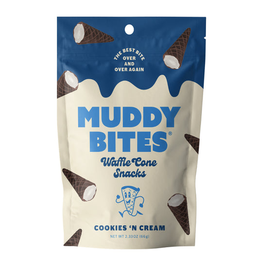 Muddy Bites Cookies 'N Cream (Waffle Cone Snacks)