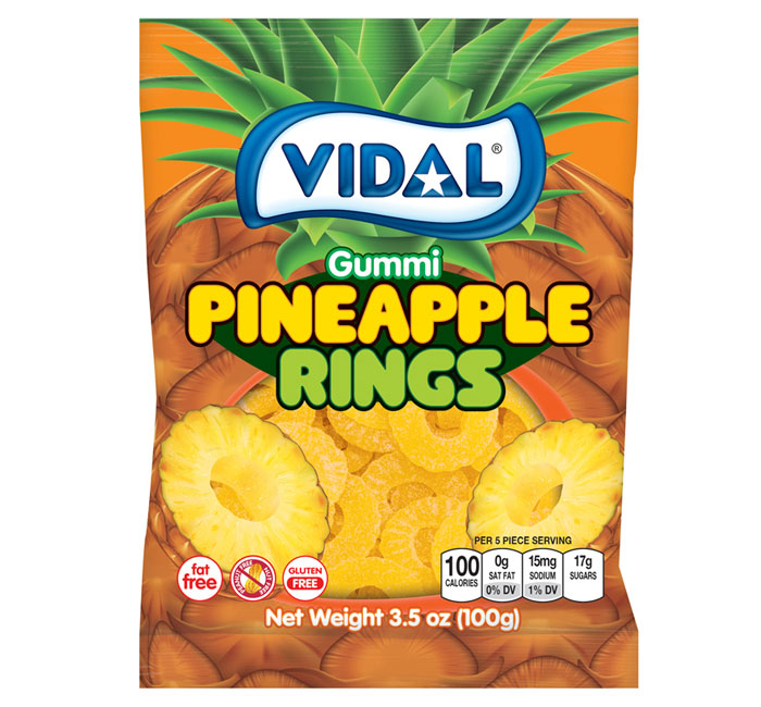 Gummy Pineapple Rings (3.5 oz bag)