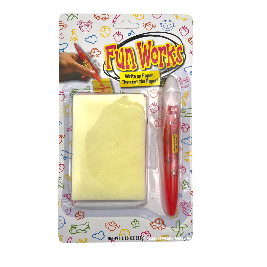 Fun Works Edible Note Paper Edible Paper Fun Works – RainbowLand Candy Co
