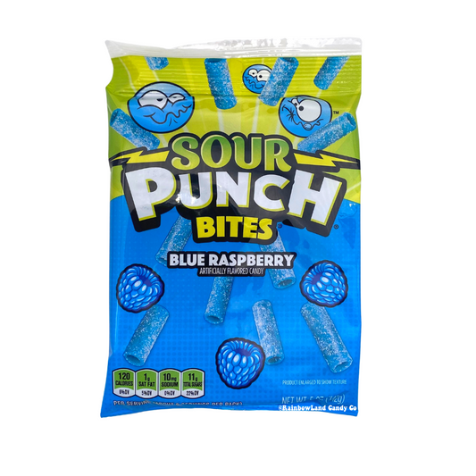 Sour Punch Bites - Blue Raspberry (Best By Date: 3/14/24)