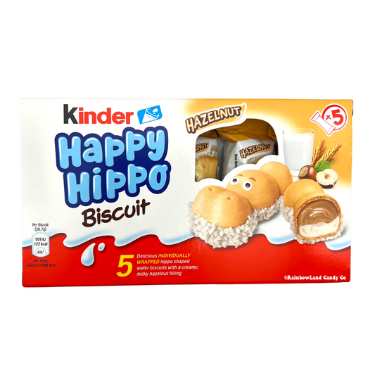 Kinder Happy Hippo Hazelnut Biscuits (Best by date: 1/14/24)