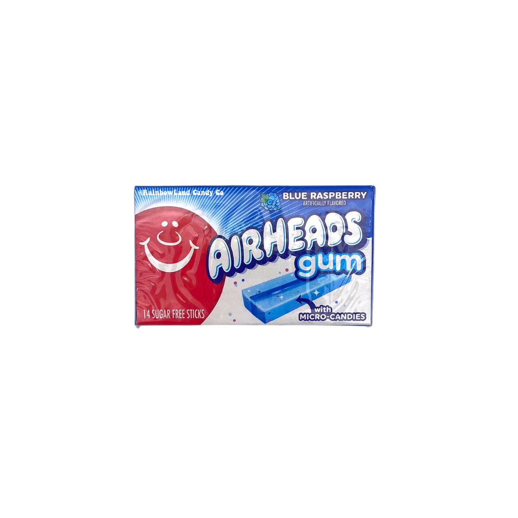 Air Heads Gum Blue Raspberry (Best by date: 5/31/23)