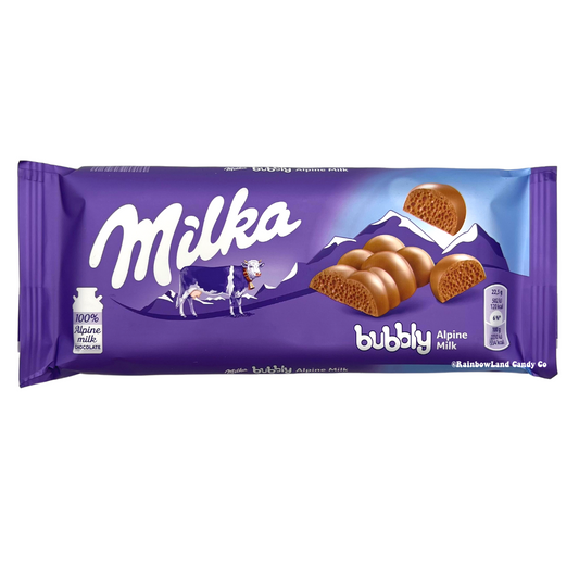 Milka Bubbly Milk Chocolate Bar (from Europe)