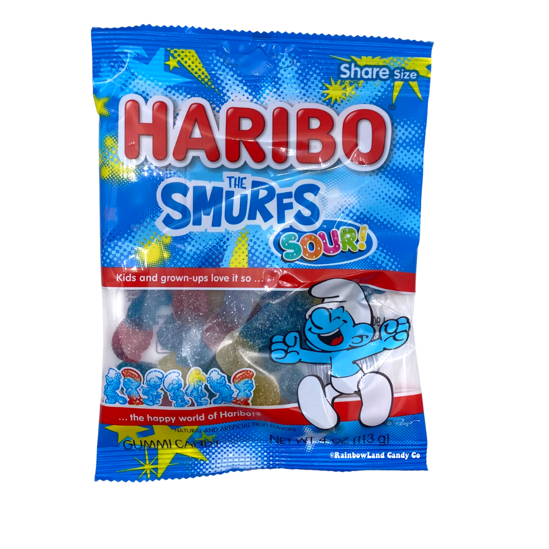 Haribo Sour Smurfs Gummies – RainbowLand Candy Co