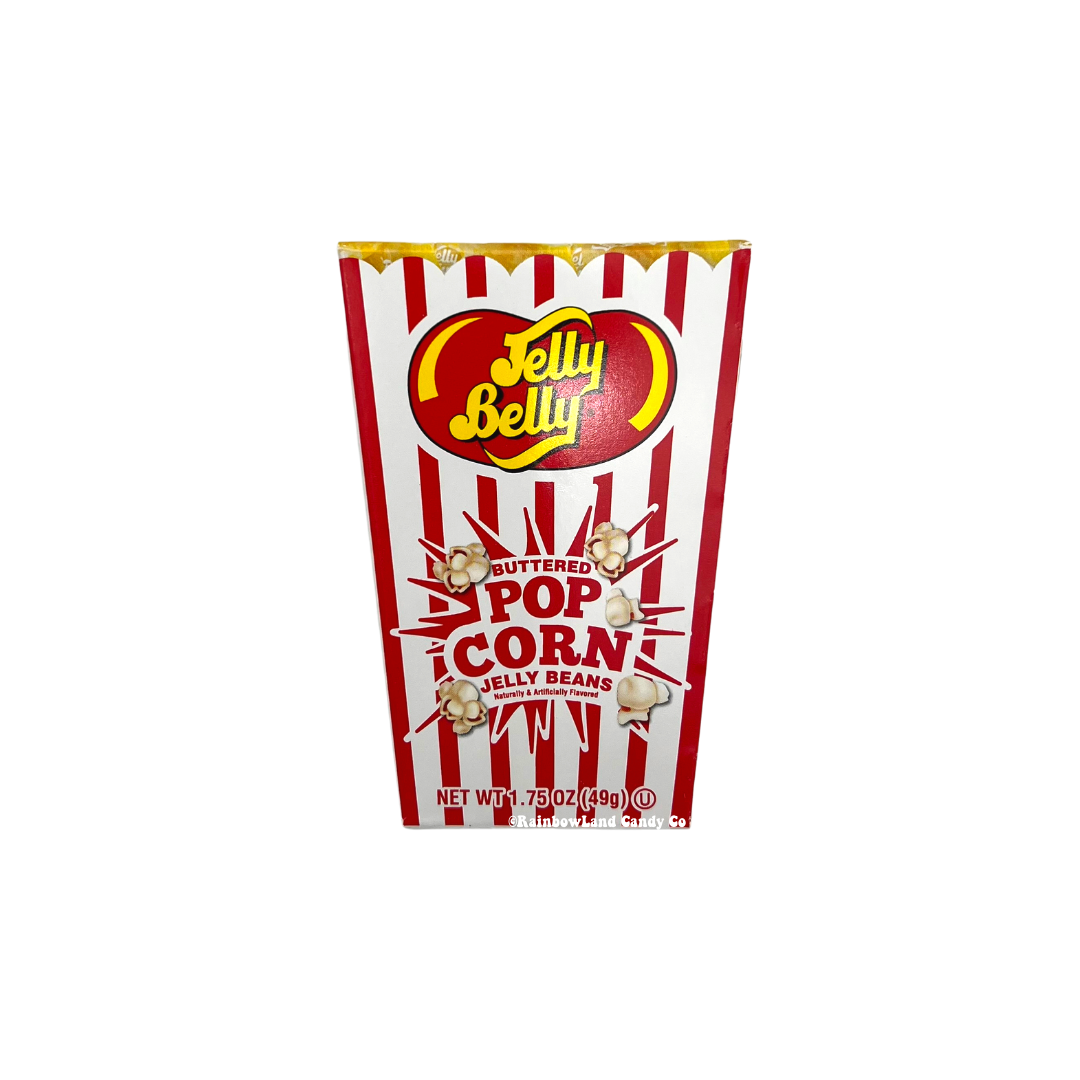Jelly Belly Buttered Popcorn Jelly Beans Flip Top Box RainbowLand