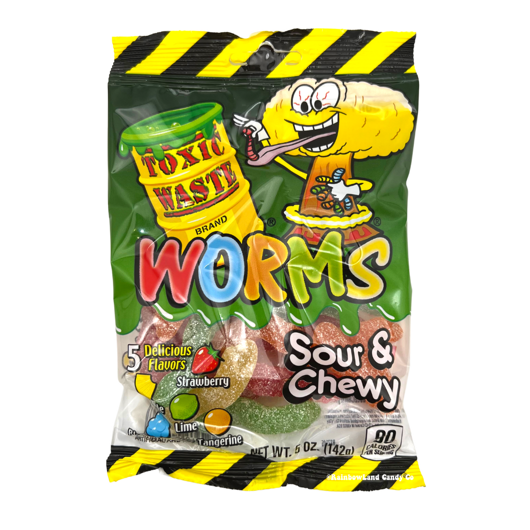 Toxic Waste Gummy Worms (Best By Date: 4-30-23)