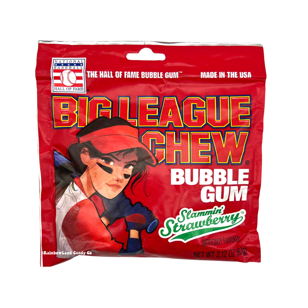 Big League Chew Girl - Strawberry – RainbowLand Candy Co