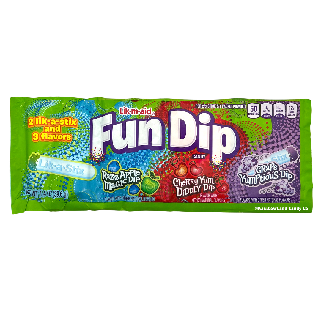 Fun Dip 3 Flavor Strip – RainbowLand Candy Co