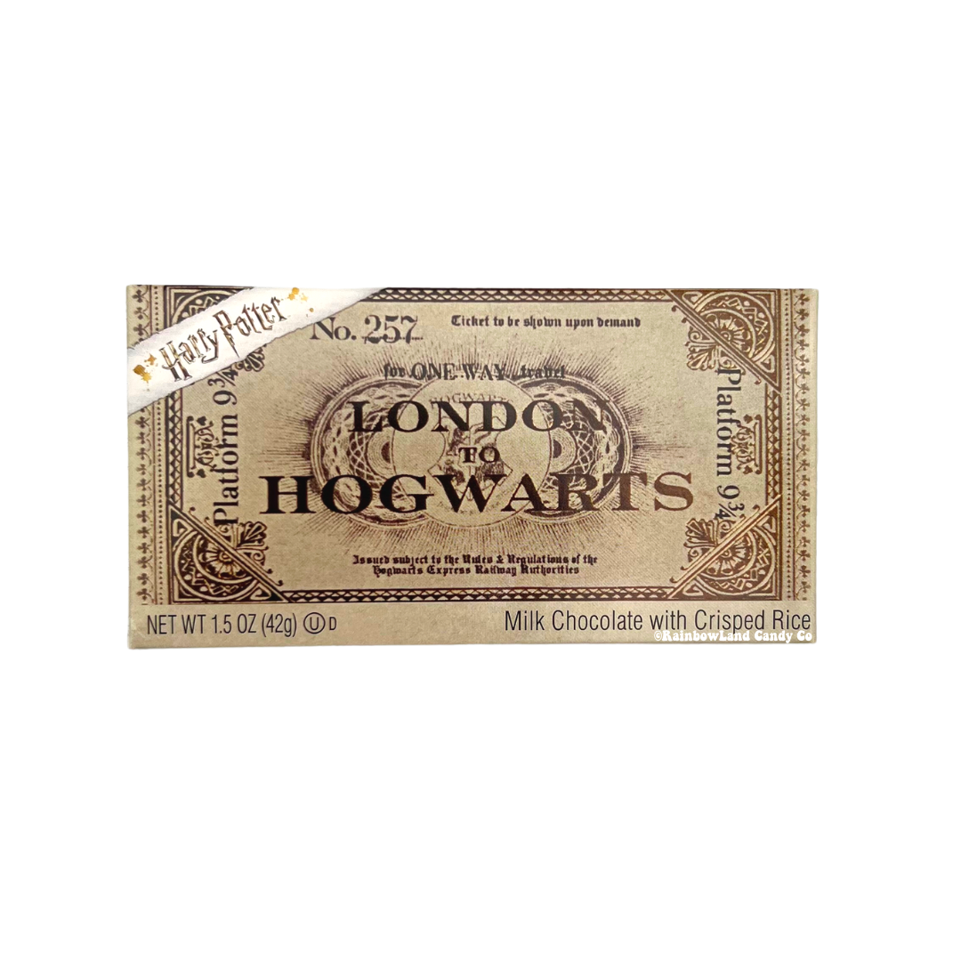 Harry Potter Platform 9 3/4 Ticket- Crispy Rice Chocolate Bar (Best By Date: 2/5/24)
