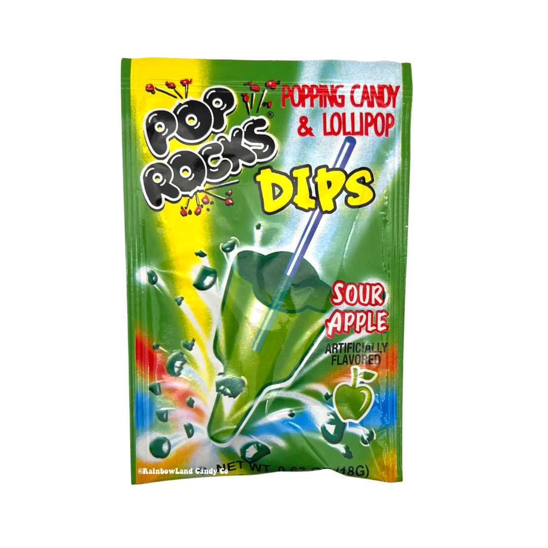 Pop Rocks Dips - Sour Apple – RainbowLand Candy Co
