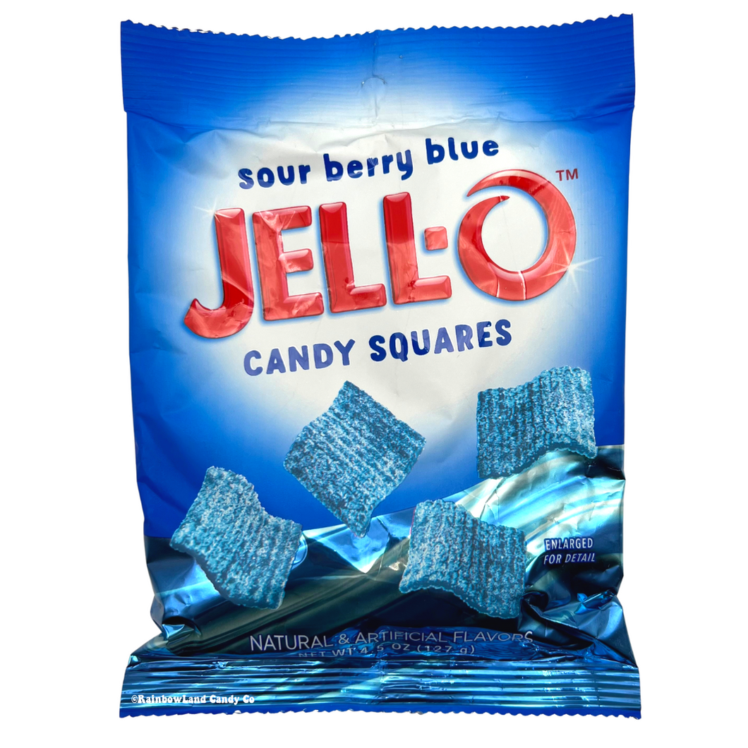 Jell-O Candy Squares - Sour Berry Blue