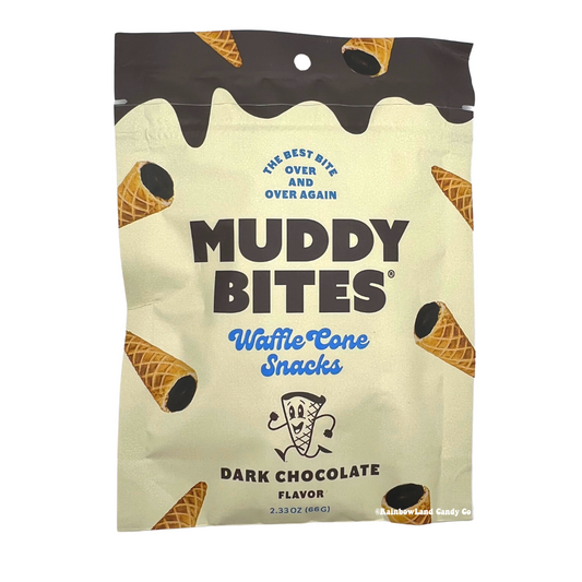 Muddy Bites Dark Chocolate (Waffle Cone Snacks) (Best By Date: 3/20/24)