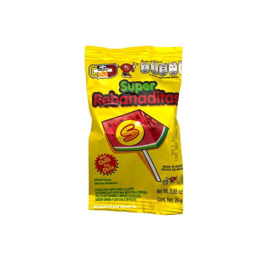 Super Rebanaditas Watermelon Lollipop w/ Chili Powder