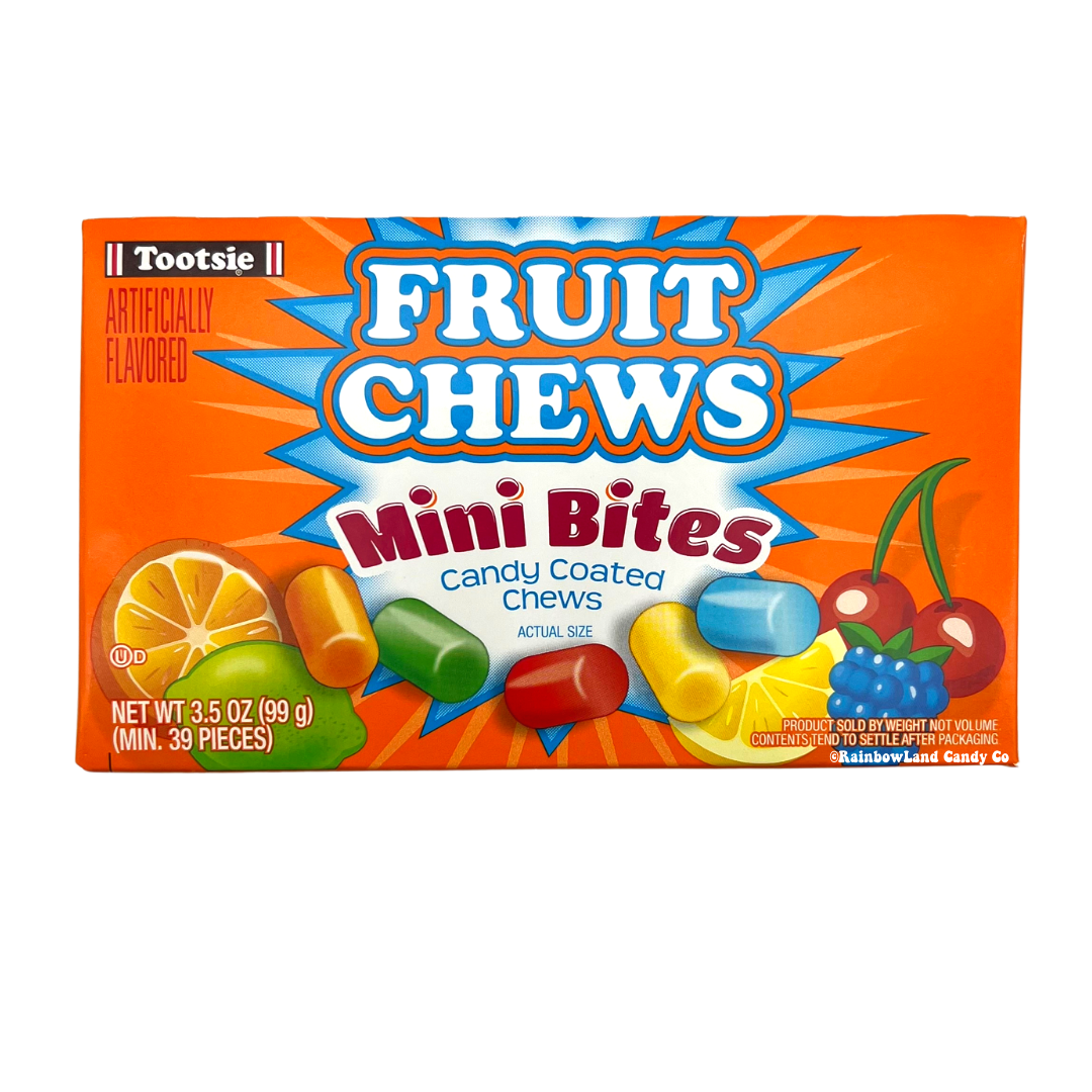 Fruit Chews Mini Bites - Theater Box – RainbowLand Candy Co