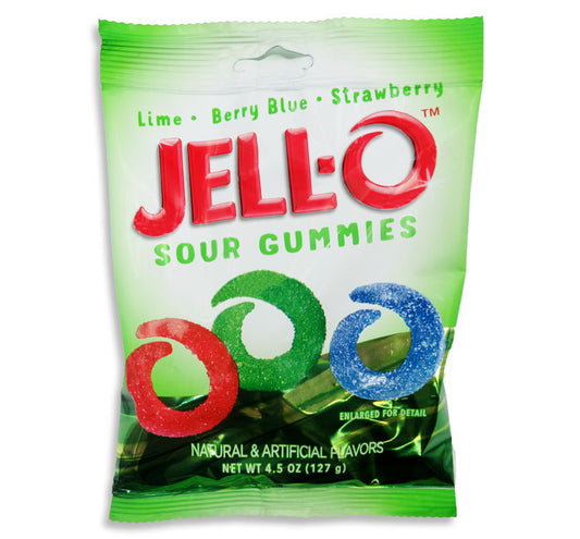 Jell-O Sour Gummies (Best By Date: 3/19/24)