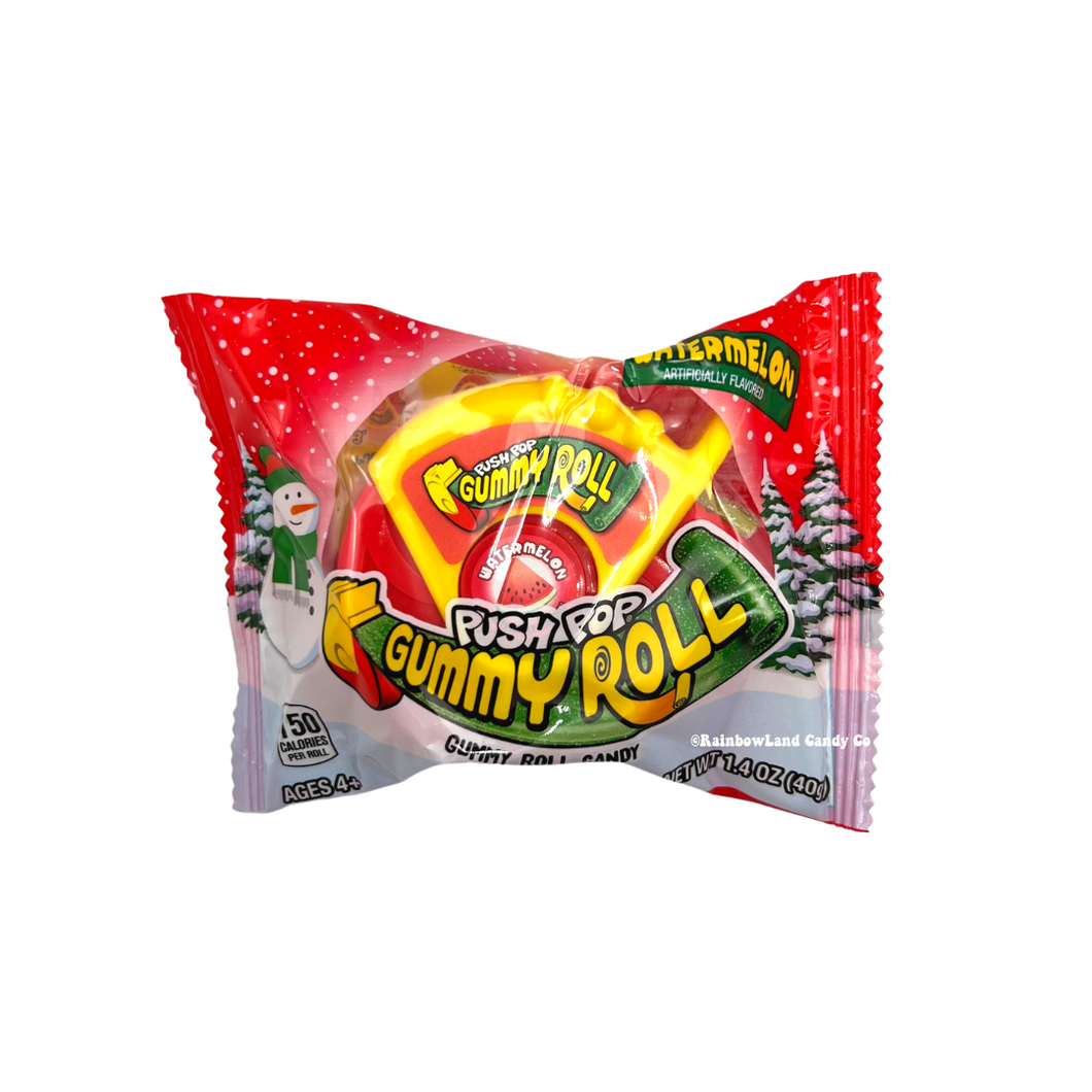 Christmas Push Pop Gummy Roll