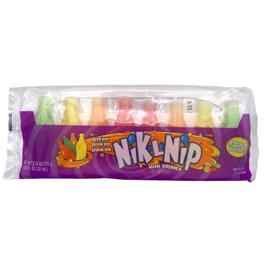 Nik-L-Nip - Wax Bottles Filled With Candy Syrup (8 pack)