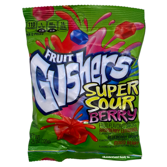 Fruit Gushers Super Sour Berry (Best by date: 2/23/24)