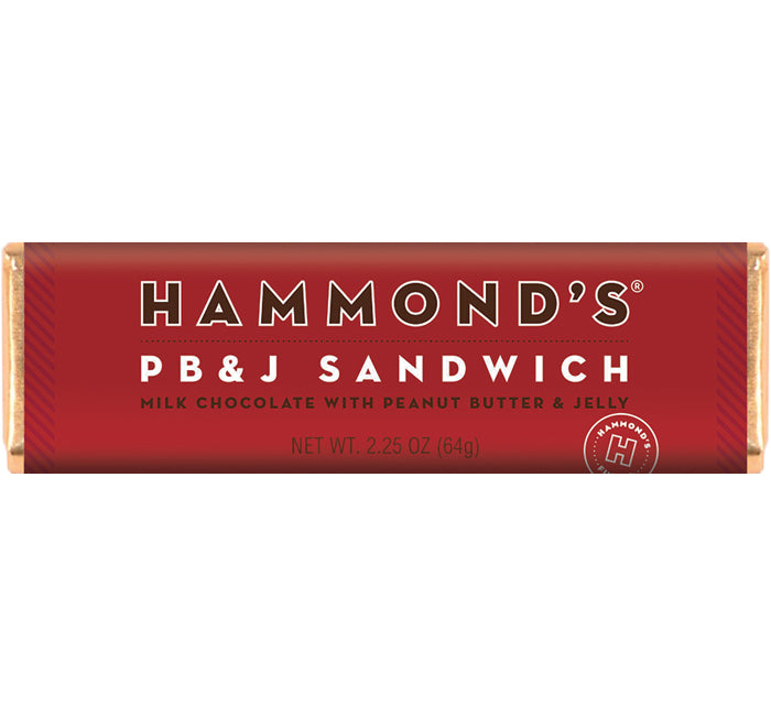 Hammond's PB & J Sandwich Chocolate Bar