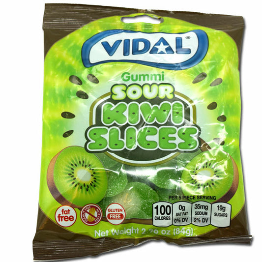 Gummy Sour Kiwi Slices (2.96 oz bag)