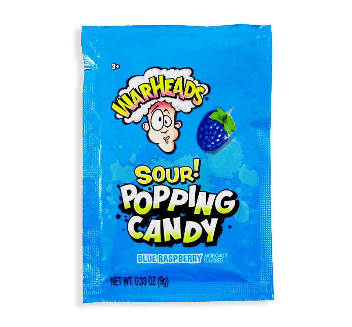 WarHeads Sour Popping Candy - Blue Raspberry